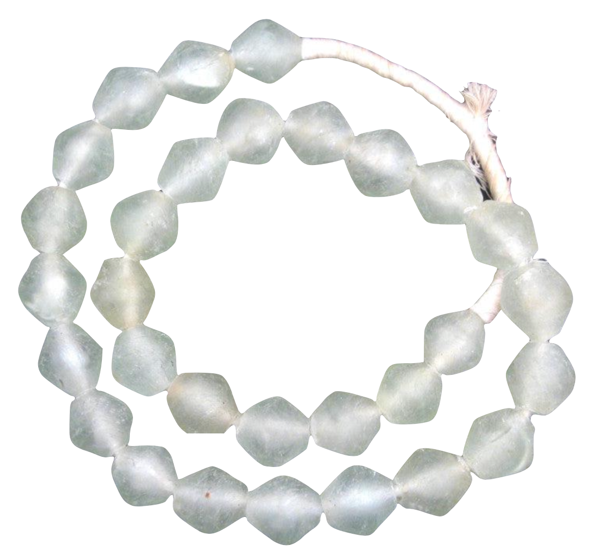 Clear Recycled Glass Beads