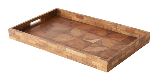 Quartered Wood Tray