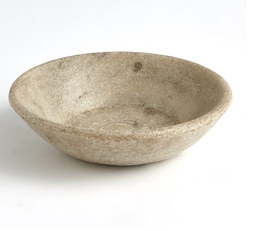 Antique Marble Bowl - White