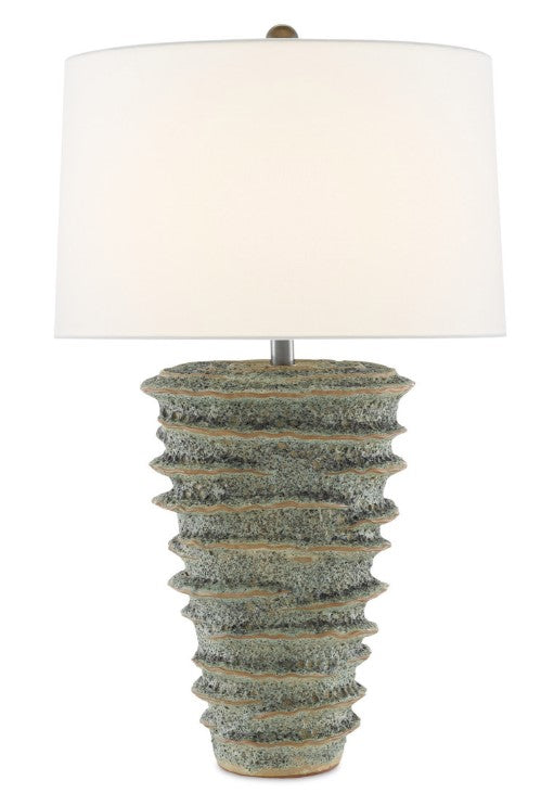 Sunken Green Table Lamp